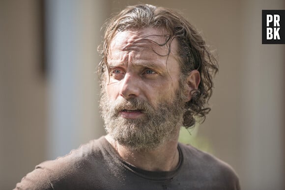 Andrew Lincoln et sa barbe dans la saison de 5 The Walking Dead