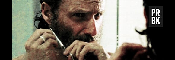 Rick se coupe la barbe dans la saison 5 de The Walking Dead