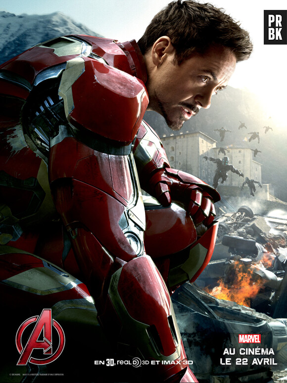 Avengers 2 : l'affiche d'Iron Man avec Robert Downey Jr
