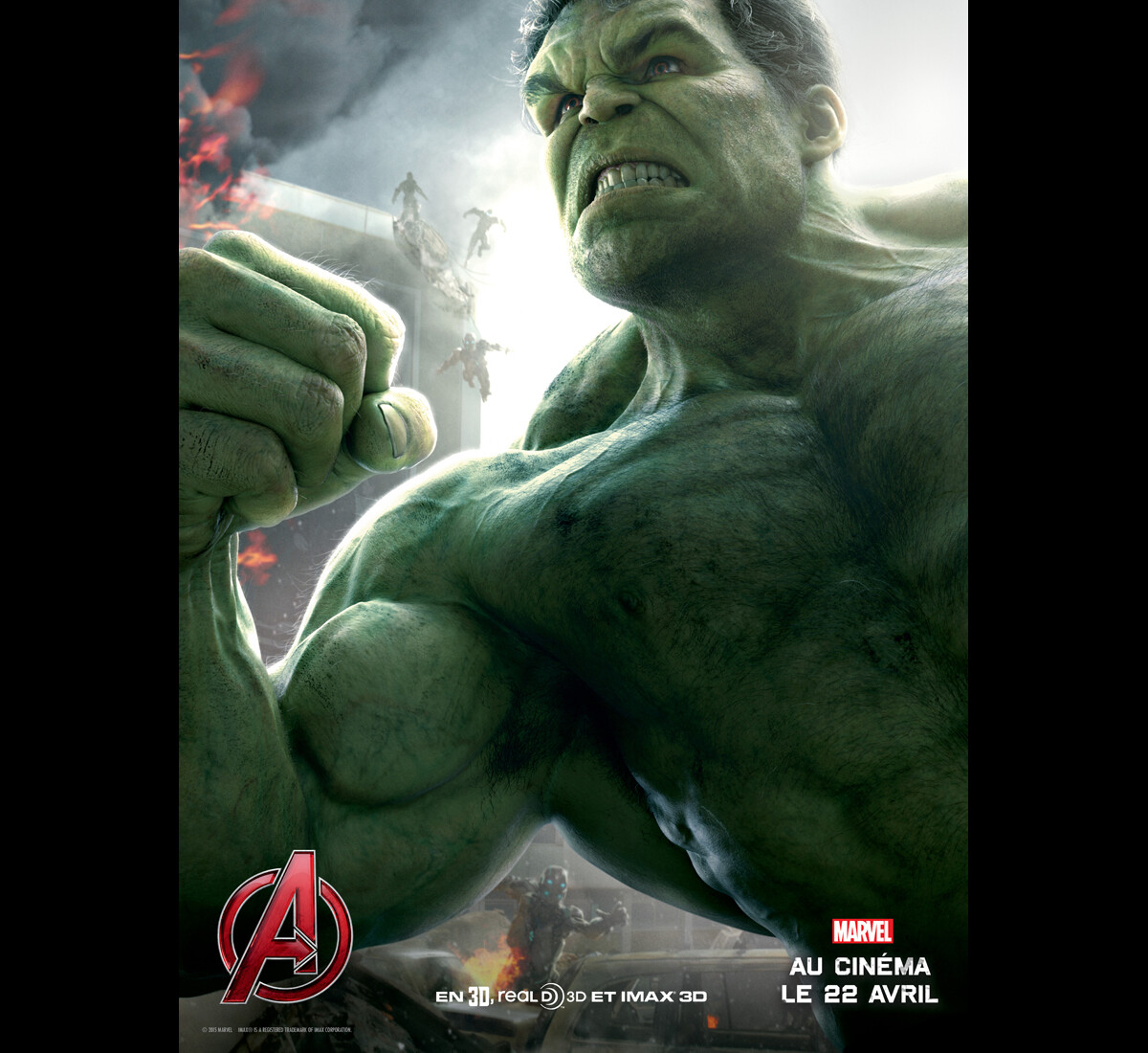 Affiche Hulk 2 (Hulk Revient) - CBS - Grand Format 120x160cm - Années 1980