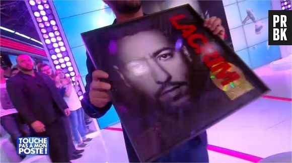 Lacrim reçoit son disque d'or pour l'album "Corleone" dans Touche pas à mon poste, le 17 septembre 2014