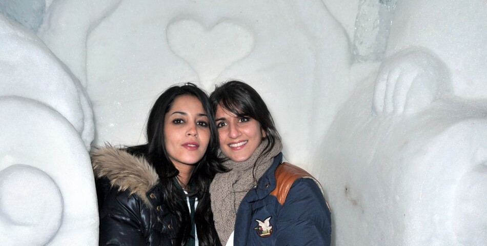 Leila Bekhti et Géraldine Nakache, amis complices sur le tapis rouge du festival du film de l&#039;Alpe d&#039;Huez, janvier 2010