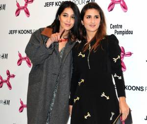 Leila Bekhti et Géraldine Nakache, amis complices sur lors de la soirée Jeff Koons x H&amp;M, décembre 2014