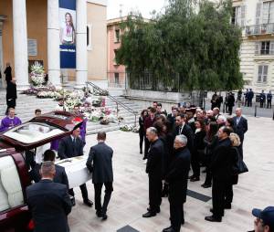 Enterrement de la nageuse olympique Camille Muffat, le 25 mars 2015 &agrave; Nice