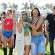 Kylie Jenner et sa soeur Kendall Jenner au Festival Coachella le 10 avril 2015