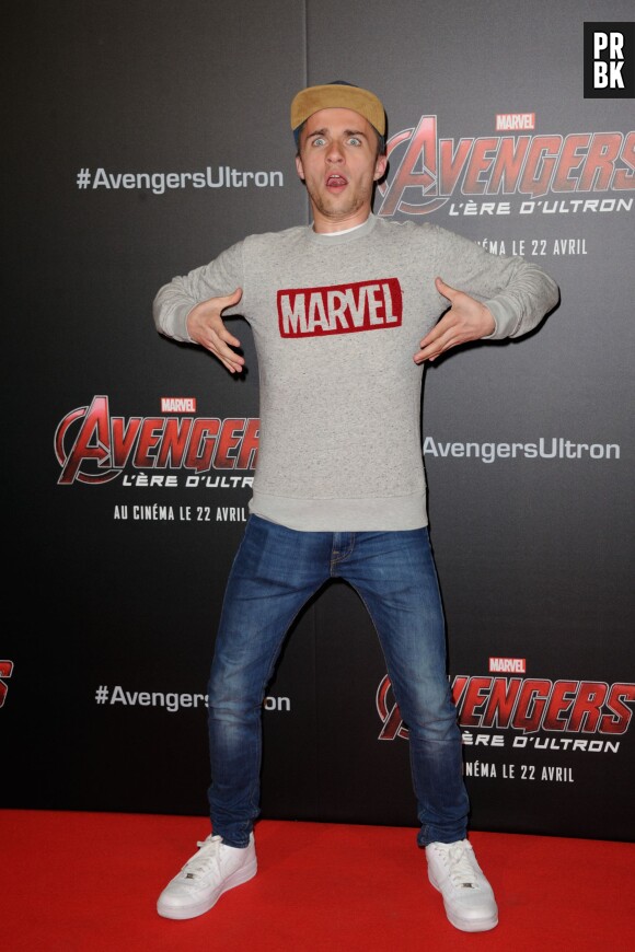 Avengers 2 : Squeezie à l'avant-première du film le mardi 21 avril 2015 à Paris