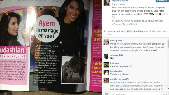Ayem Nour : mariage en vue ? Elle se moque de la presse people sur Instagram