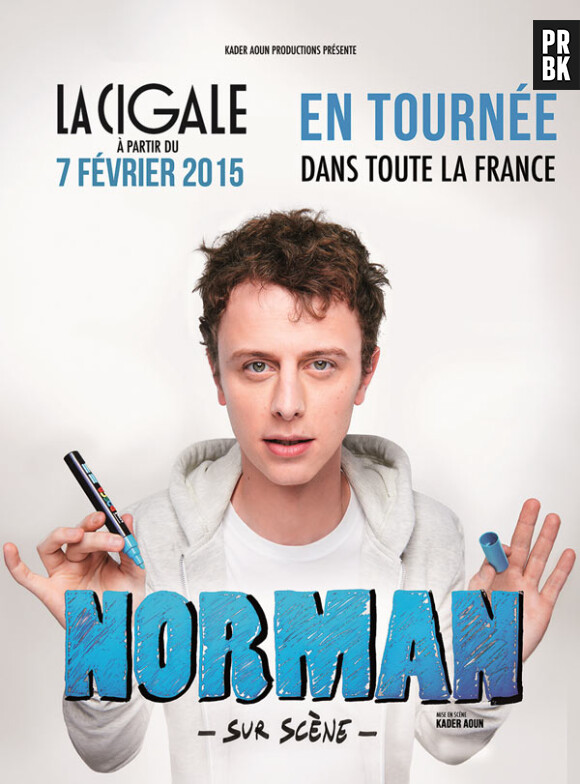 Norman Thavaud sur scène en tournée dans toute la France en 2015