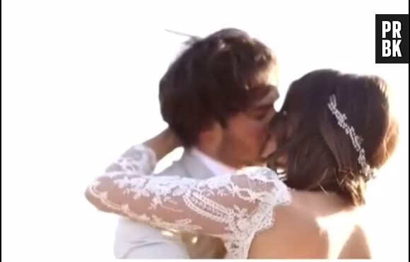 Ian Somerhalder et Nikki Reed : bisou lors de leur mariage