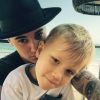 Justin Bieber : selfie son frère Jaxon, le 1er juin 2015 sur Instagram