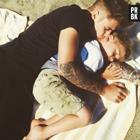 Justin Bieber proche de son frère Jaxon, le 1er juin 2015 sur Instagram