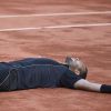 Jo Wilfried Tsonga gagnant et heureux lors des quart de finale de Roland Garros le 2 juin 2015