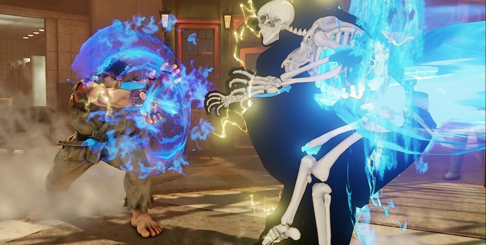 Street Fighter 5 : Ryu casse des os sur une image du jeu
