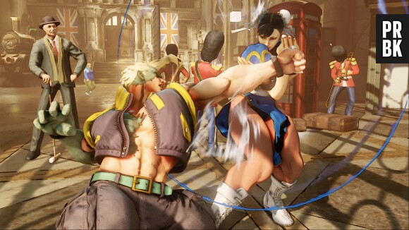Street Fighter 5 : Charlie Nash et Chun-Li sur une image du jeu