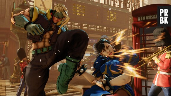Street Fighter 5 : Charlie Nash corrige Chun-Li sur une image du jeu