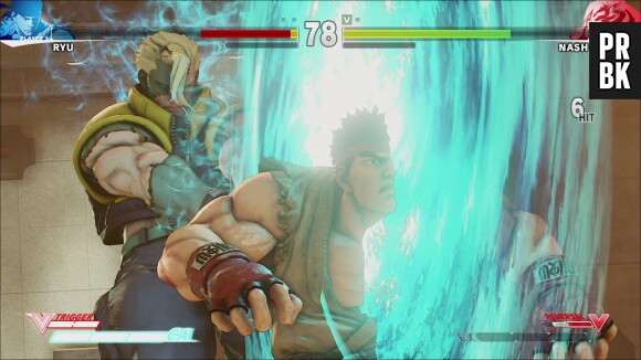 Street Fighter 5 : Charlie Nash VS Ryu sur une image du jeu