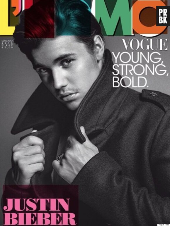 Justin Bieber en mode séducteur en couverture du magazine Uomo Vogue