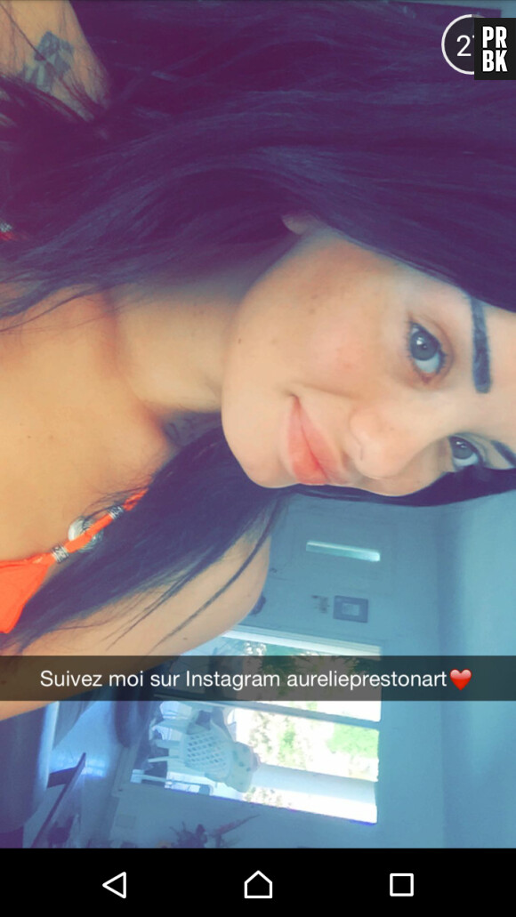 Aurélie (Les Marseillais en Thaïlande) au naturel sur Snapchat, le 18 juin 2015