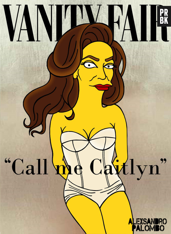 Caitlyn Jenner en Simpson dans une nouvelle série de détournements de l'artiste aleXsandro Palombo