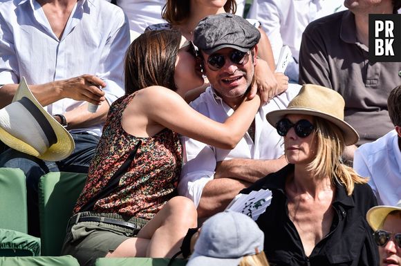 Jean Dujardin et Nathalie Péchalat bientôt parents ? Ici en couple lors de l'inauguration d'un cinéma au nom de l'acteur à Lesparre, le 27 juin 2015