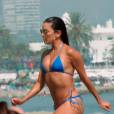 Eva Longoria sexy en bikini sur les plages de Marbella en Espagne le 3 juillet 2015