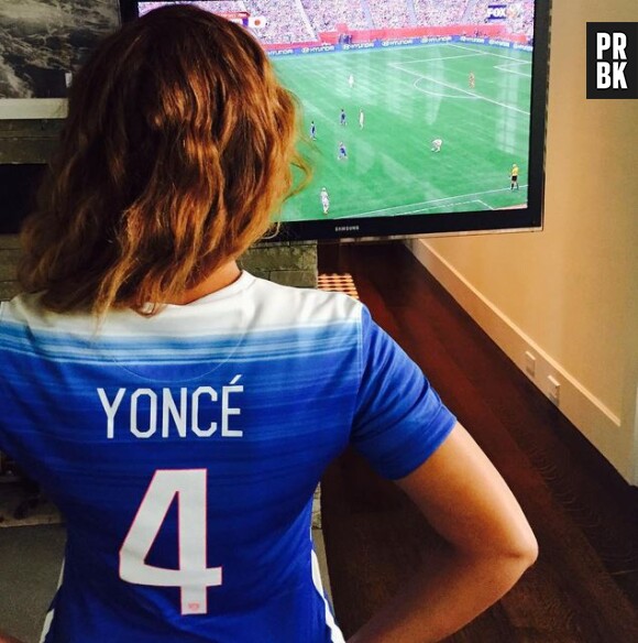 Beyoncé, supportrice de l'équipe des Etats-Unis sur Instagram, le 5 juillet 2015