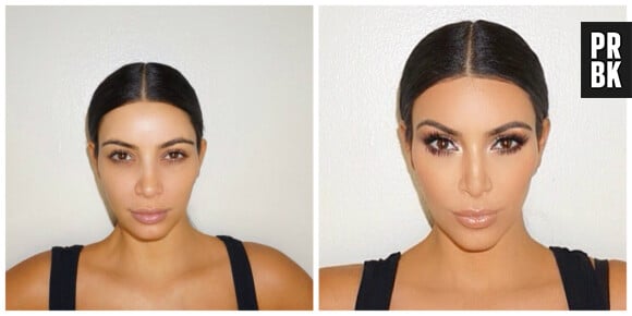 Kim Kardashian : avant/après sa séance de maquillage de contouring avec Mario Dedivanovic