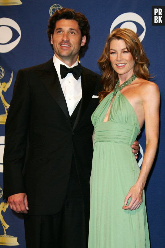 Ellen Pompeo et Patrick Dempsey aux Emmy Awards 2005