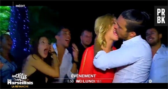 Gaëlle (Les Ch'tis VS les Marseillais) embrasse Julien dans la bande-annonce de W9