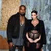 Kanye West et Kim Kardashian en robe transparente au défilé Givenchy, le 11 septembre 2015 à New York