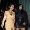 Kim Kardashian et Kourtney Kardashian entre soeurs à New York, le 13 septembre 2015