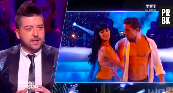 Olivier Dion torse nu et sexy pendant Danse avec les stars 6, le 31 octobre 2015 sur TF1