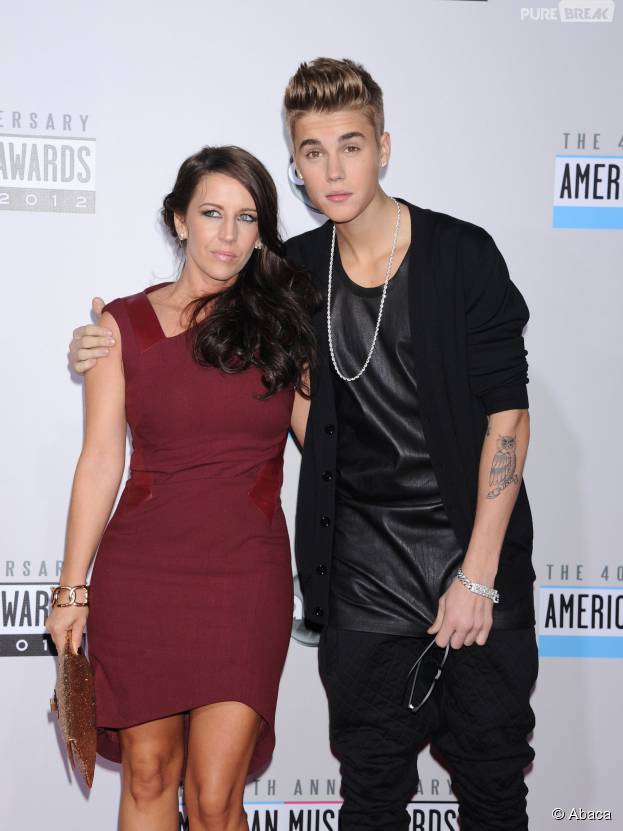 Justin Bieber et sa mère Pattie Mallette aux American Music Awards 2012