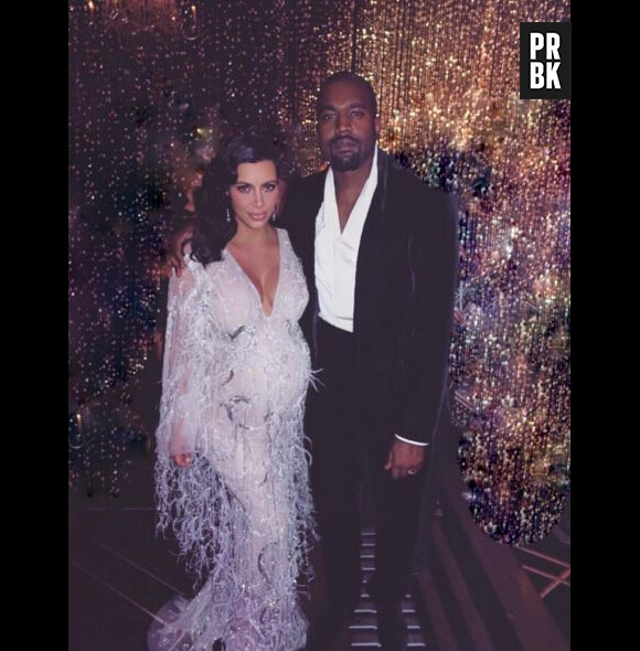 Kim Kardahsian et Kanye West aux 60 ans de Kris Jenner