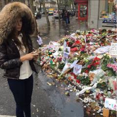 Nabilla Benattia et Thomas Vergara : recueillement à Paris sur les lieux des attentats