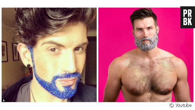 Des YouTubeurs réalisent une tuto pour la Glitter Beard