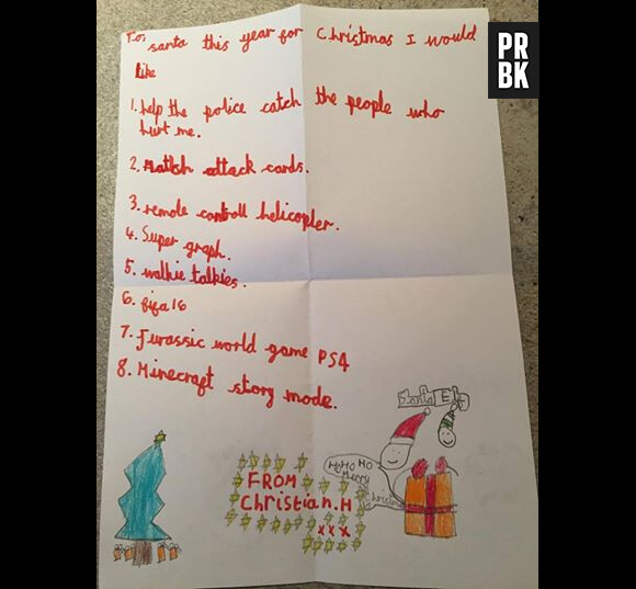 La lettre au Père Noël bouleversante d'un petit garçon de 7 ans