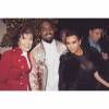 Kanye West, Kim Kardashian et sa grand-mère à l'incroyable fête de Noël des Kardashian, décembre 2015