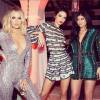 Khloe Kardashian, Kendall et Kylie Jenner à l'incroyable fête de Noël des Kardashian, décembre 2015