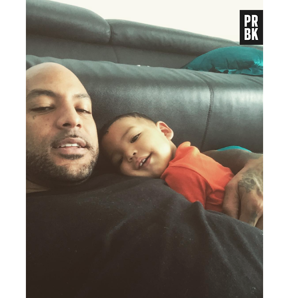 Booba et son fils Omar en photo sur Instagram