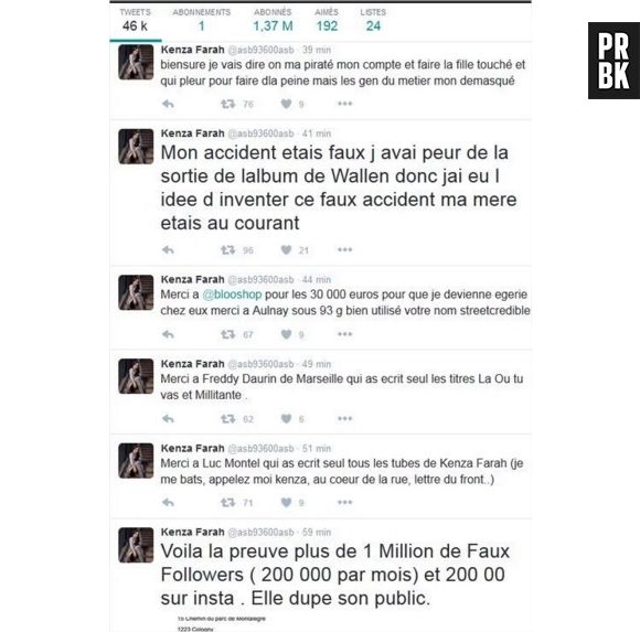 Kenza Farah : son compte Twitter piraté par son ex-mari ?