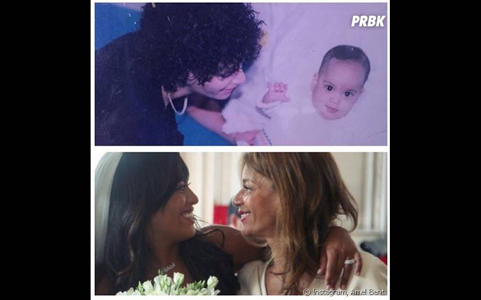 Amel Bent Photo Bebe Et Photo De Mariage Pour L Anniversaire De Sa Mere Le 9 Octobre 2015 Sur Instagram Purebreak