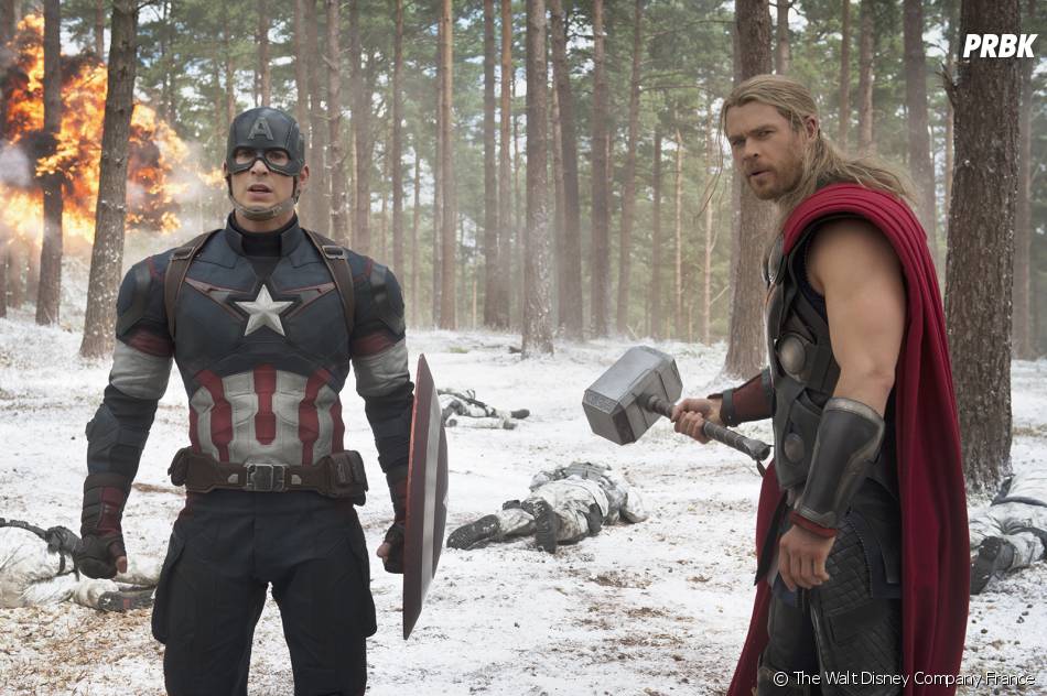 Avengers 2 Captain America et Thor sur une photo Purebreak