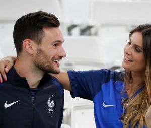 Hugo Lloris célèbre la victoire des Bleus contre l'Allemagne avec sa femme Marine Lloris