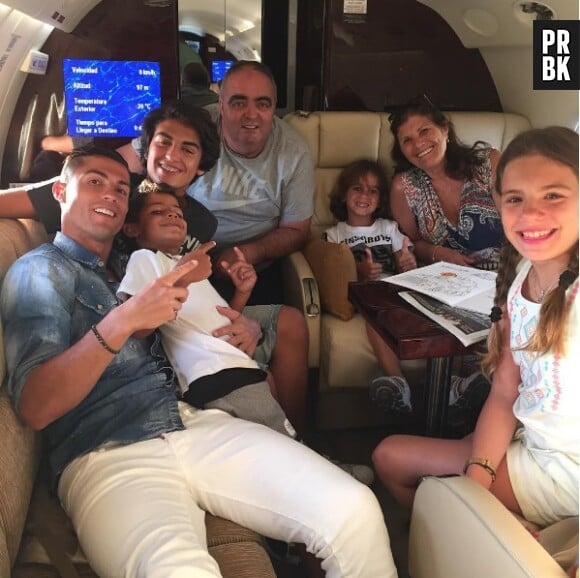 Cristiano Ronaldo en vacances avec sa famille après la victoire du Portugal à l'Euro 2016
