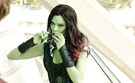 Zoe Saldana en vert dans les Gardiens de la Galaxie