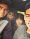 Luca Zidane entouré de ses frères Enzo, Elyaz et Théo