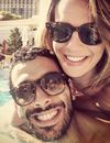 Ornella Fleury, qui pourrait être la nouvelle miss météo du Grand Journal, avec son amoureux Mustapha El Atrassi.