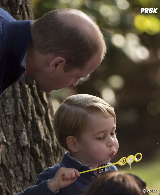 Le Prince George et son papa le Prince William au Canada le 30 septembre 2016
