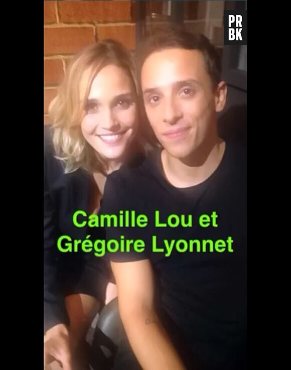 Camille Lou (Danse avec les stars 7) et Grégoire Lyonnet au micro de PRBK.